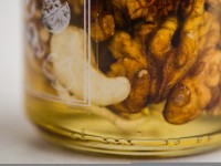 Мёд натуральный с орехами ассорти, 240 г. Мёд натуральный с орехами ассорти, 240 г.