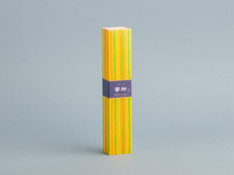 Японское благовоние KAY Mikan Orange (Японский Мандарин), 40 штук, подставка