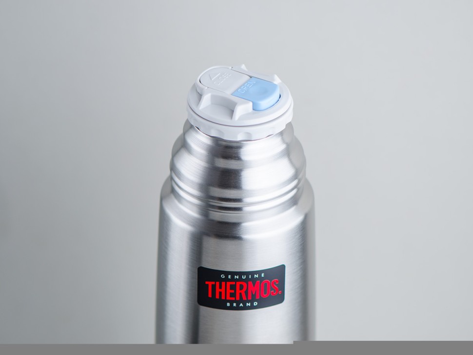 Термос #48 THERMOS FBB-1000 B SBK 1 л., из нержавеющей стали, серебристый.