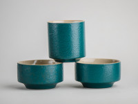 Набор посуды походный #169, керамика, 4 предмета.