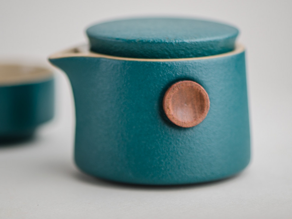 Набор посуды походный #169, керамика, 4 предмета.