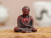 Фигурка #464, "Будда в медитации" пластик, 4,5 см.