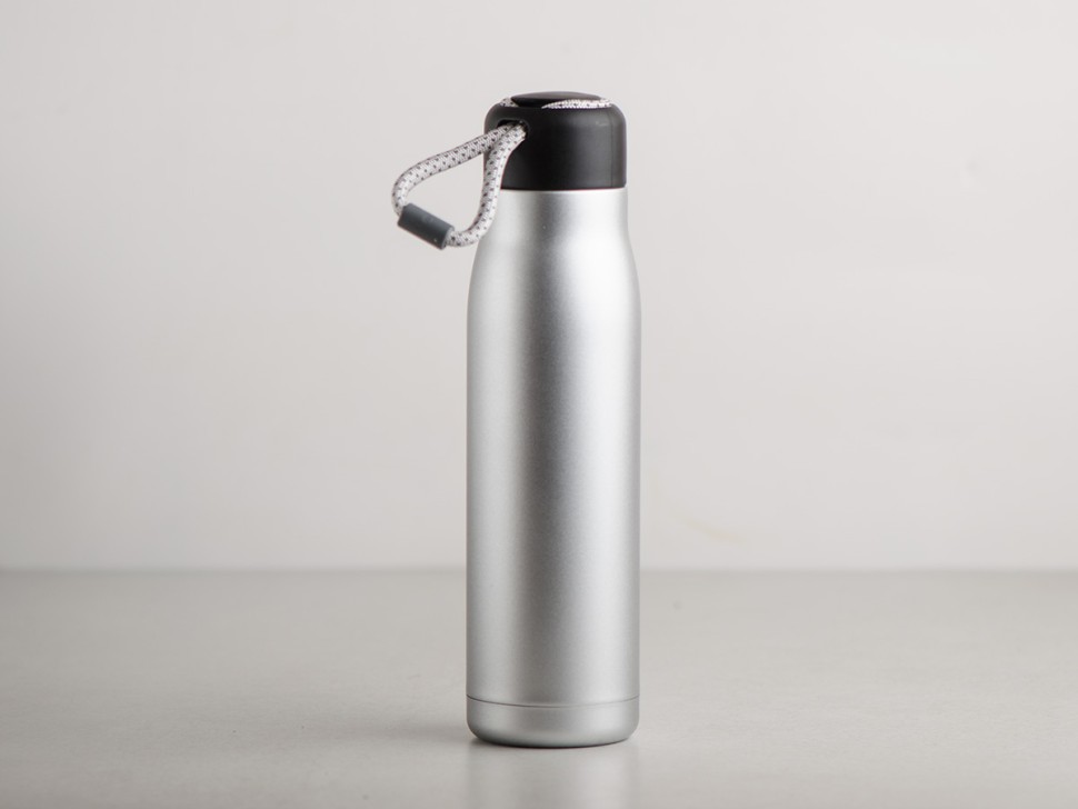 Термос  #43, из нержавеющей стали, серебристый, 550 мл.