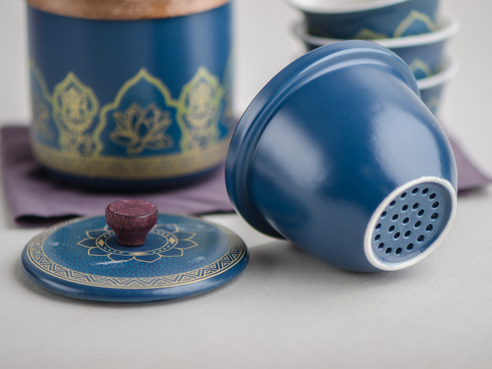 Набор посуды походный #170, керамика, 4 предмета.