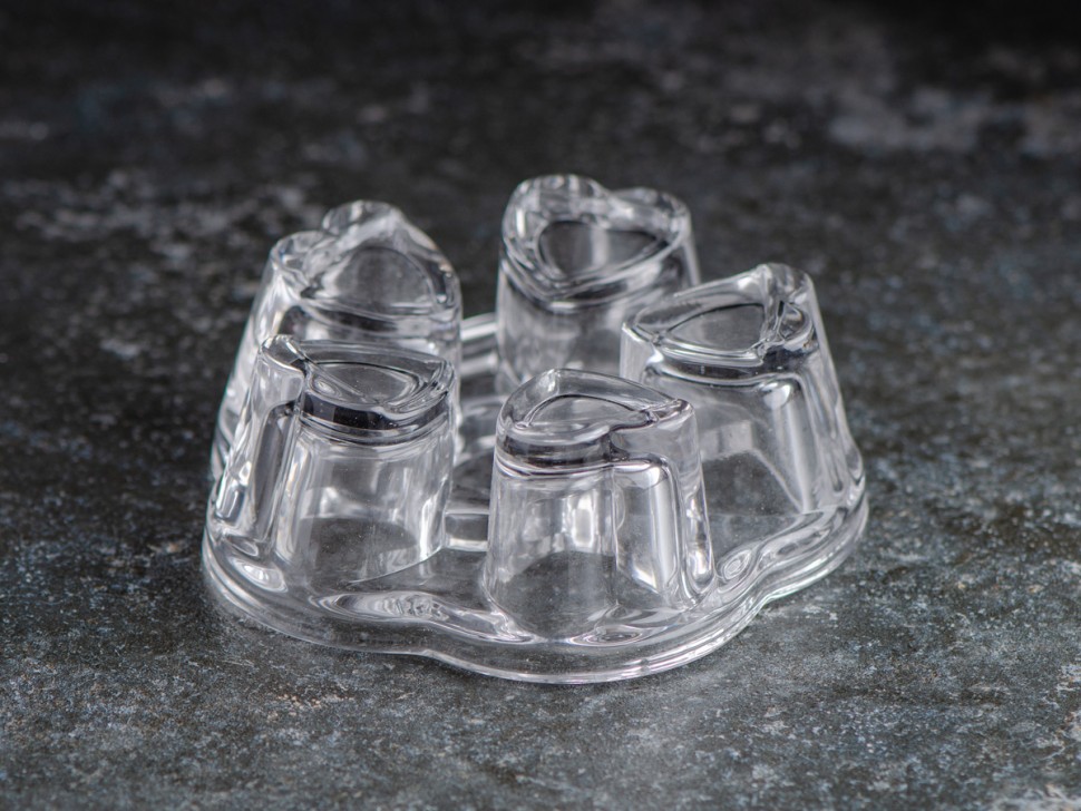 Подставка для подогрева чайника "Звезда", # 12, стекло, 14х5 см.