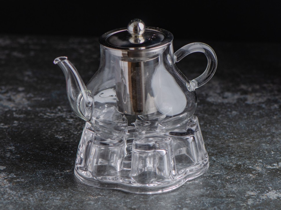 Подставка для подогрева чайника "Звезда", # 12, стекло, 14х5 см.