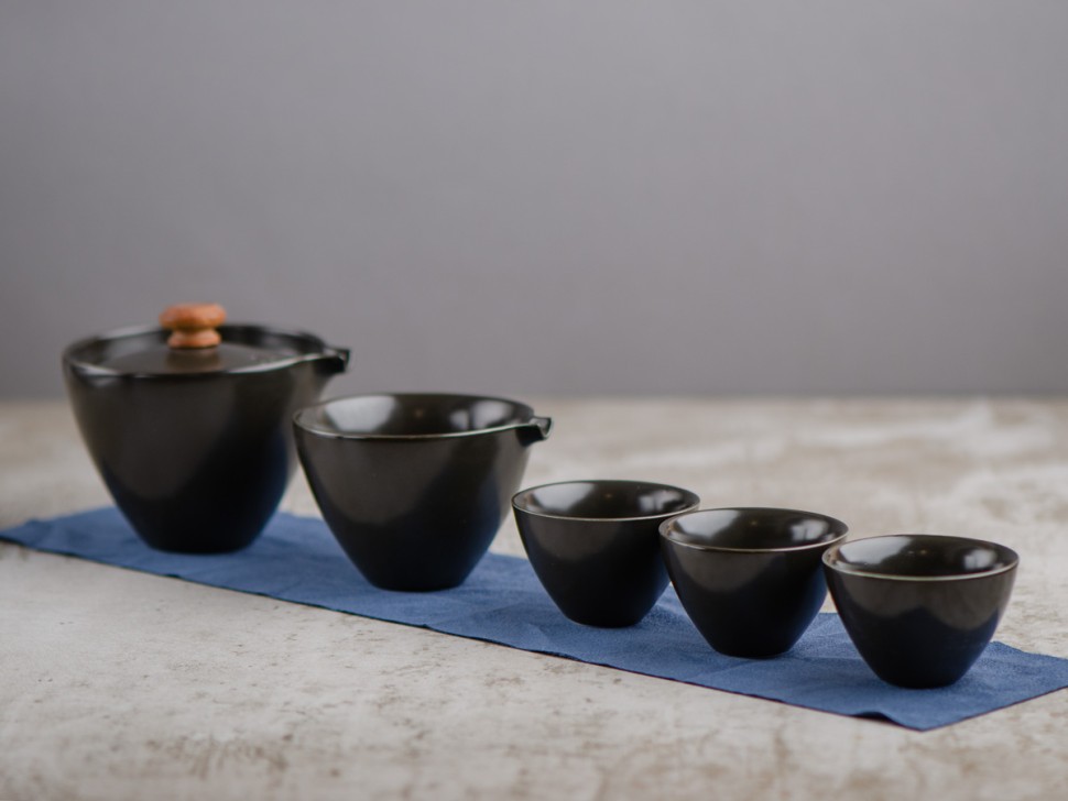 Набор посуды походный #128, керамика , 6 предметов.