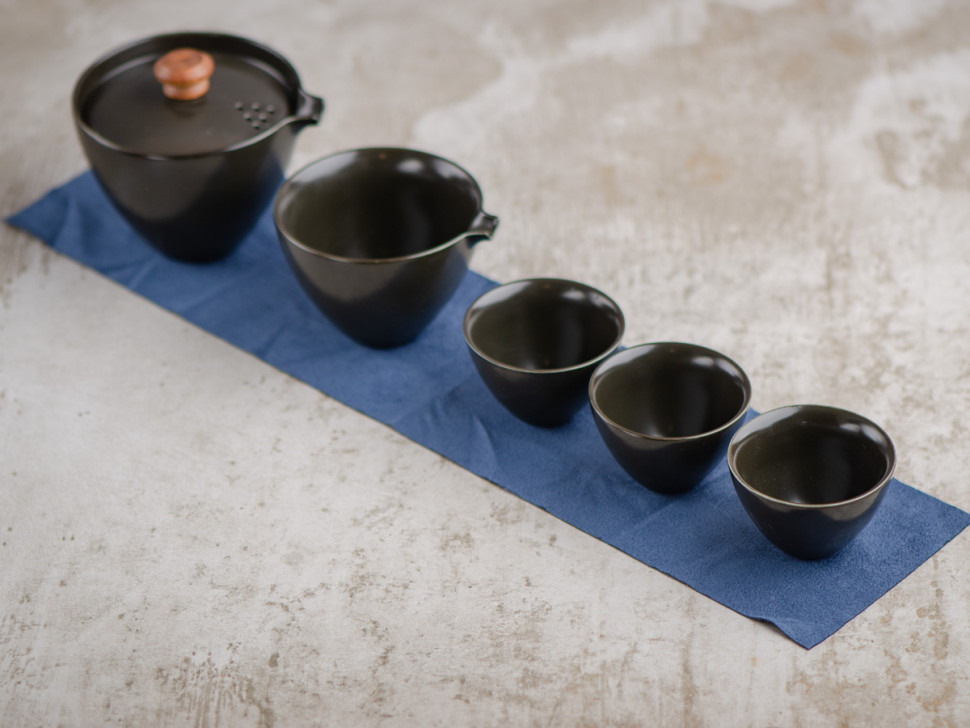 Набор посуды походный #128, керамика , 6 предметов.