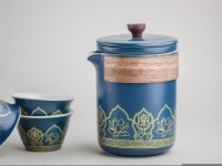 Набор посуды походный #168, керамика, 5 предметов.