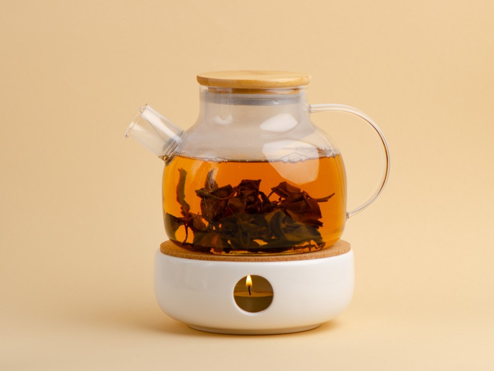 Подставка для подогрева чайника, # 13, керамика, 15х6 см.