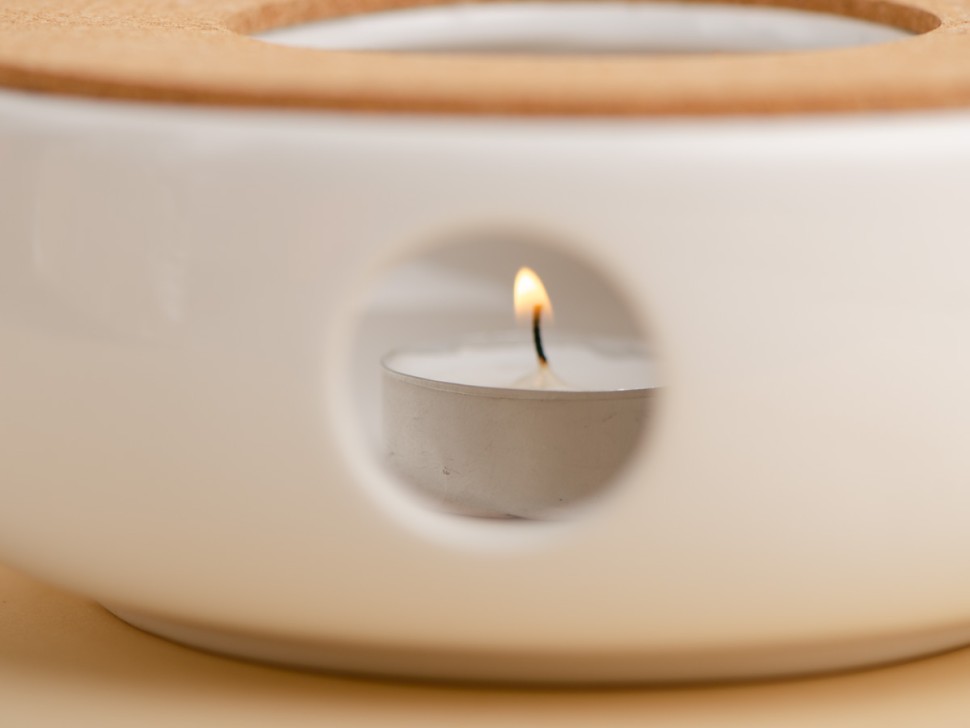 Подставка для подогрева чайника, # 13, керамика, 15х6 см.