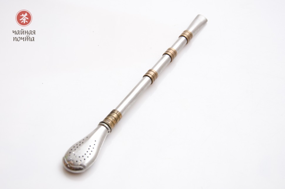 Бомбижья (бомбилья) для мате #23, 20 см., нержавеющая сталь