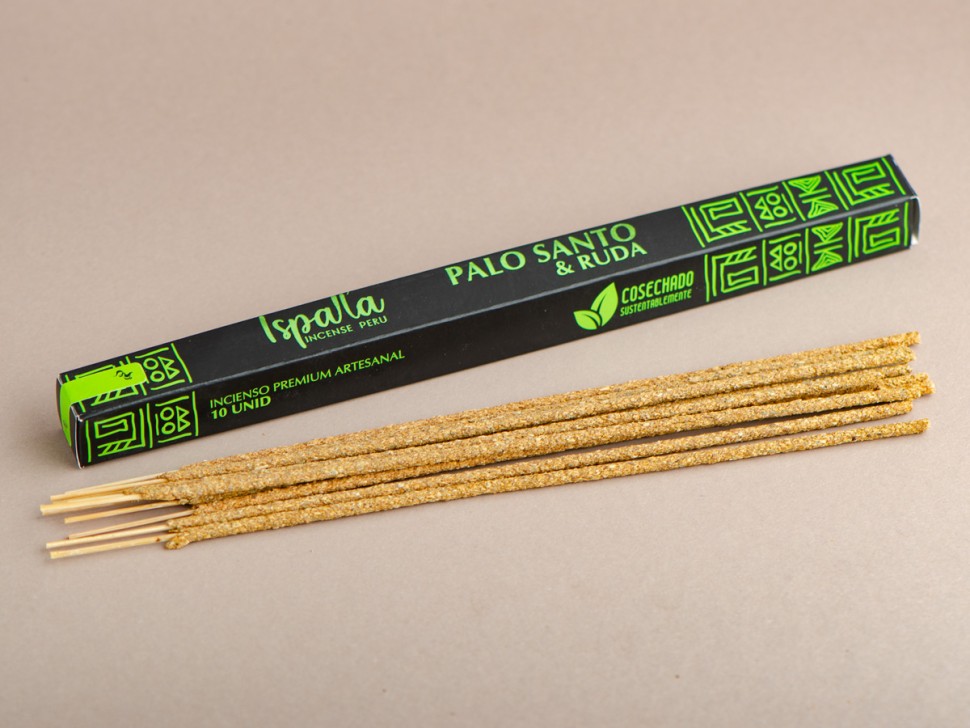 Благовоние ISPALLA Пало Cанто и Рута,  10 палочек (15 г.)