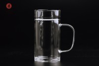 Супер кружка для сидения за компом #1 (стакан с ситом), до сита 280 мл., полный 345 мл. стекло.
