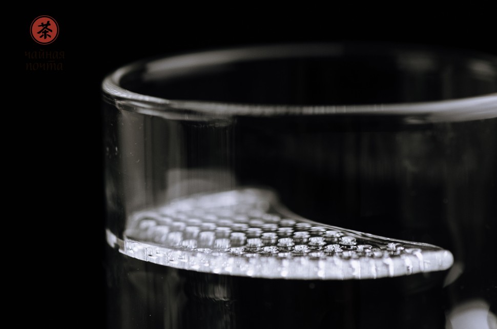 Супер кружка для сидения за компом #1 (стакан с ситом), до сита 280 мл., полный 345 мл. стекло.