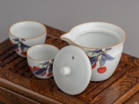 Набор посуды походный #155, керамика Жу Яо, 3 предмета. Набор посуды походный #155, керамика Жу Яо, 3 предмета.