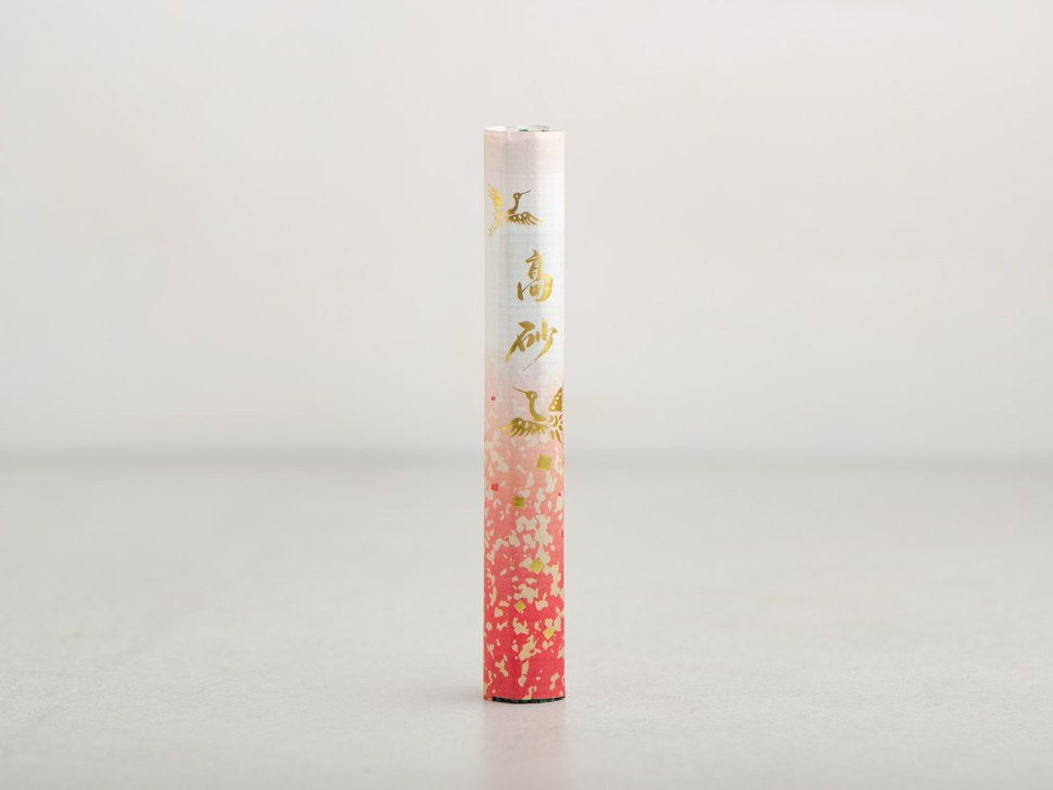 Японское благовоние Takasago Hana incense roll, сандаловое дерево, сосна, цветы, 50 штук, 14 см.