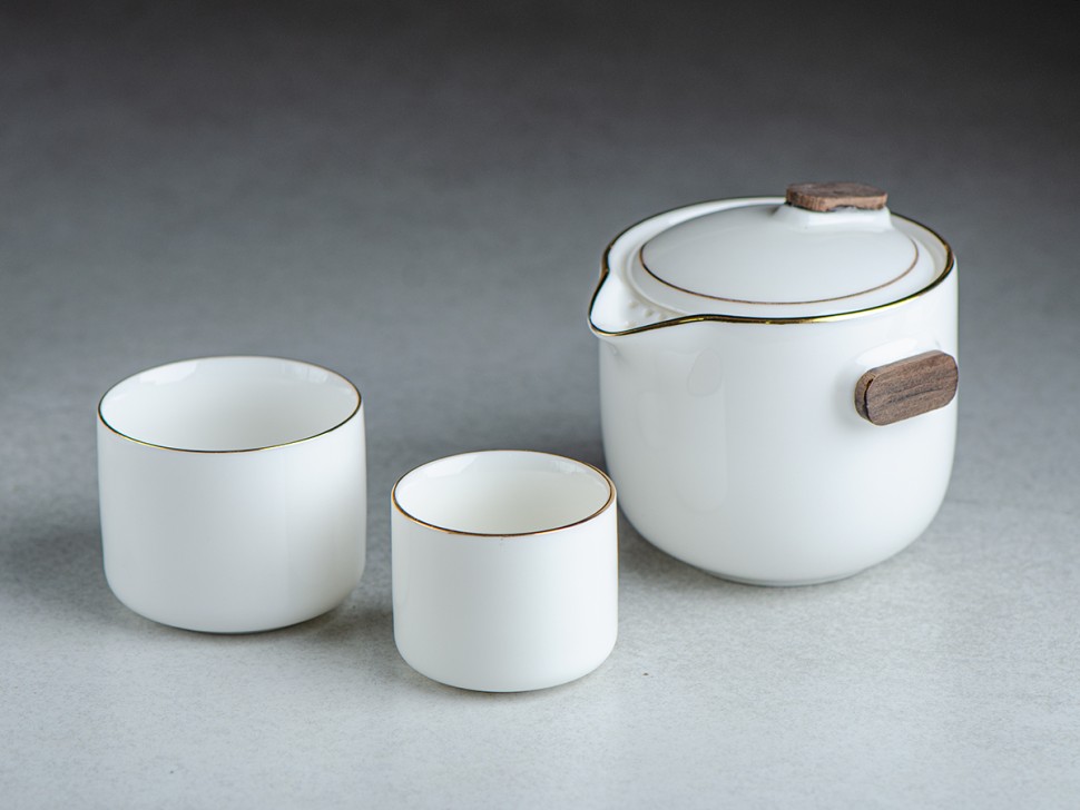 Набор посуды походный #200, керамика , 3 предмета.