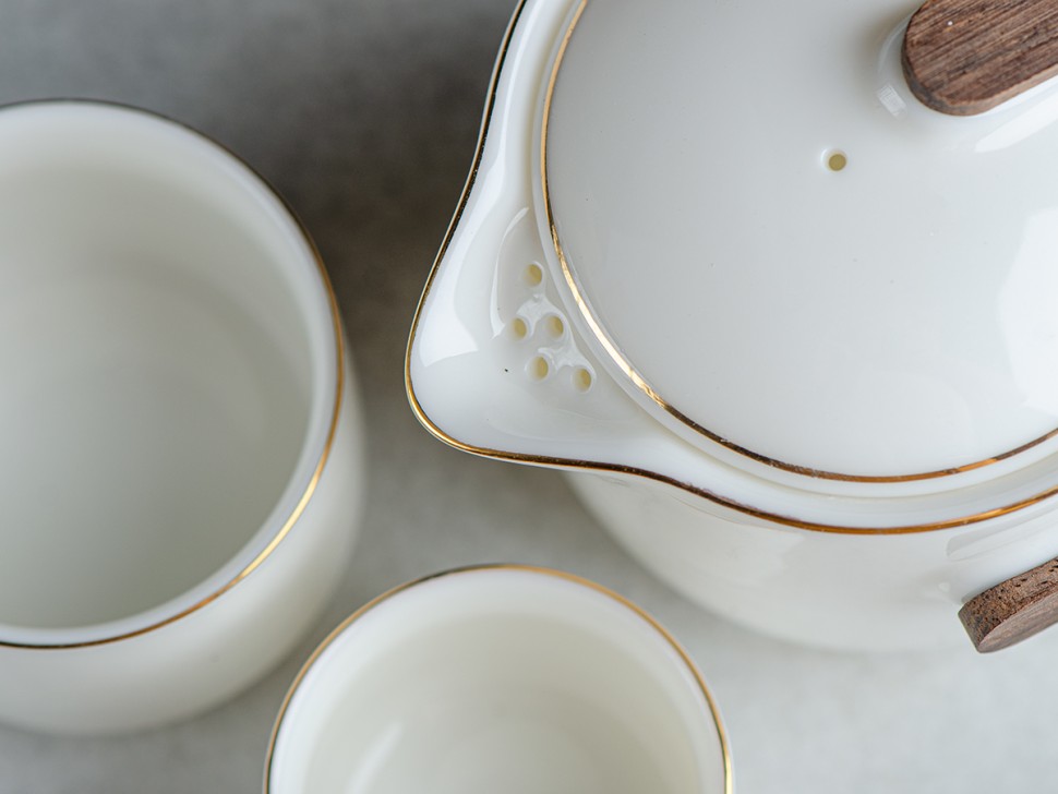 Набор посуды походный #201, керамика , 3 предмета.