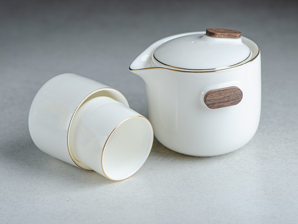 Набор посуды походный #201, керамика , 3 предмета.