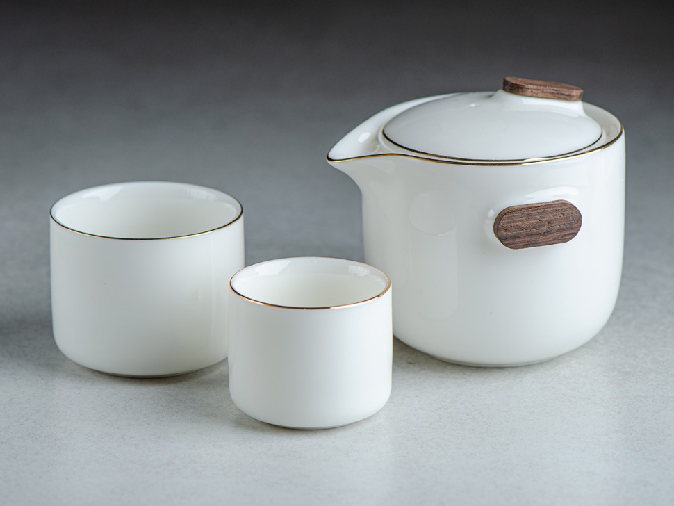 Набор посуды походный #201, керамика , 3 предмета.