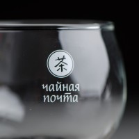 Кружка #1858, "Чайная Почта" стекло 400 мл.