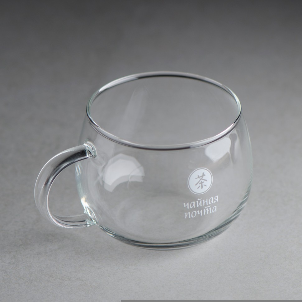 Кружка #1858, "Чайная Почта" стекло 400 мл.