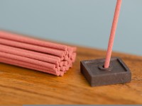 Японское благовоние KAY White Peach (Белый Персик), 40 штук, подставка