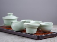 Набор посуды #163, керамика Жу Яо, 9 предметов