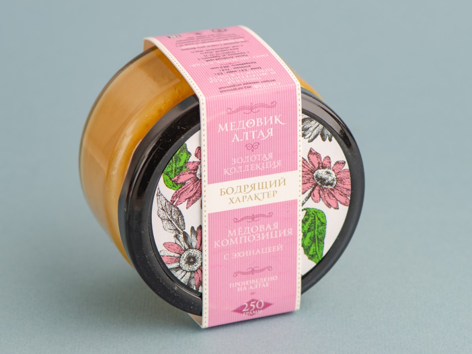 Мёд натуральный, "С Эхинацеей" 250 г.
