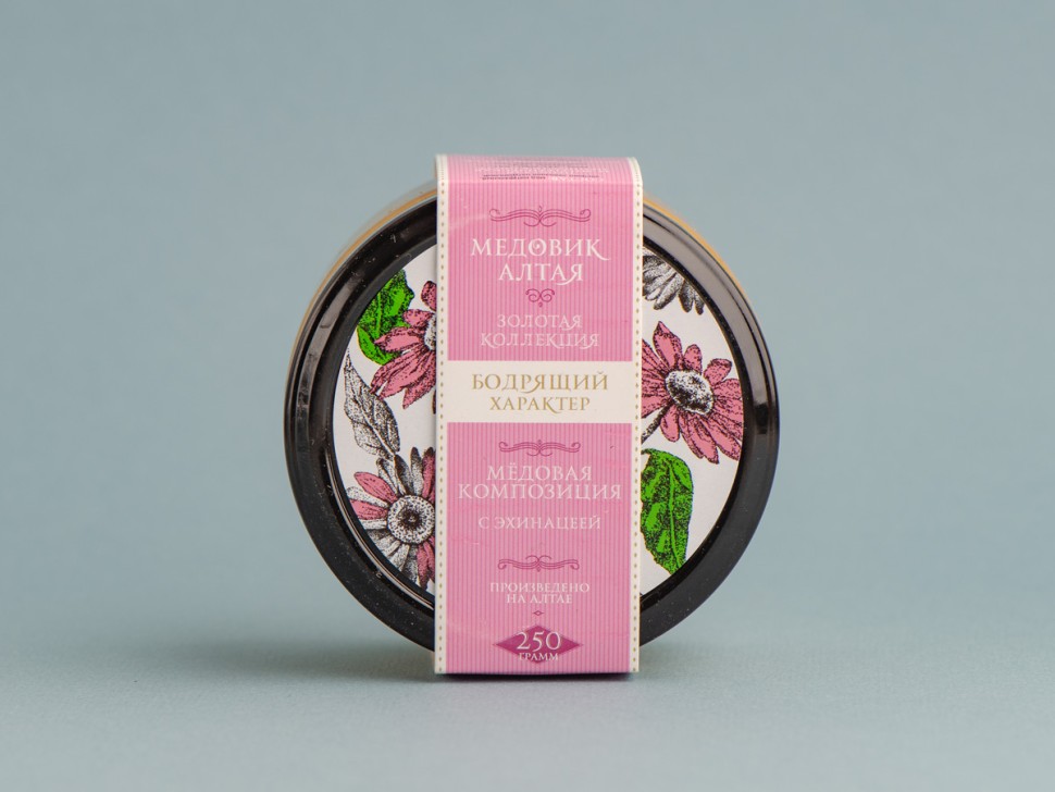 Мёд натуральный, "С Эхинацеей" 250 г.