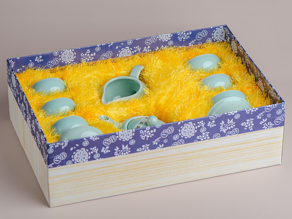 Набор посуды #209, керамика , 9 предметов.