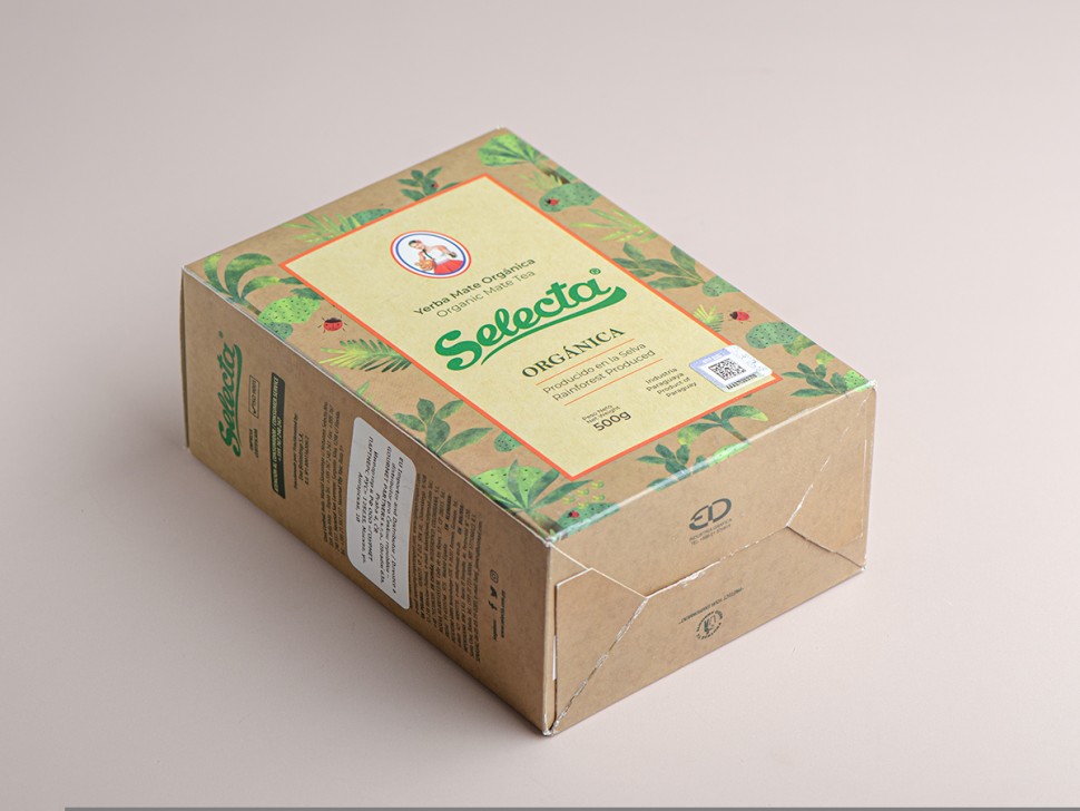 Йерба Мате "Selecta" organica, Парагвай, 500 г.