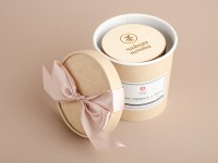 Аромасвеча "Чёрная смородина и ваниль", деревянный фитиль, соевый воск, 200 мл.