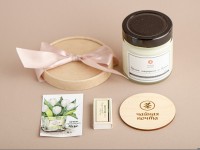 Аромасвеча "Чёрная смородина и ваниль", деревянный фитиль, соевый воск, 200 мл.