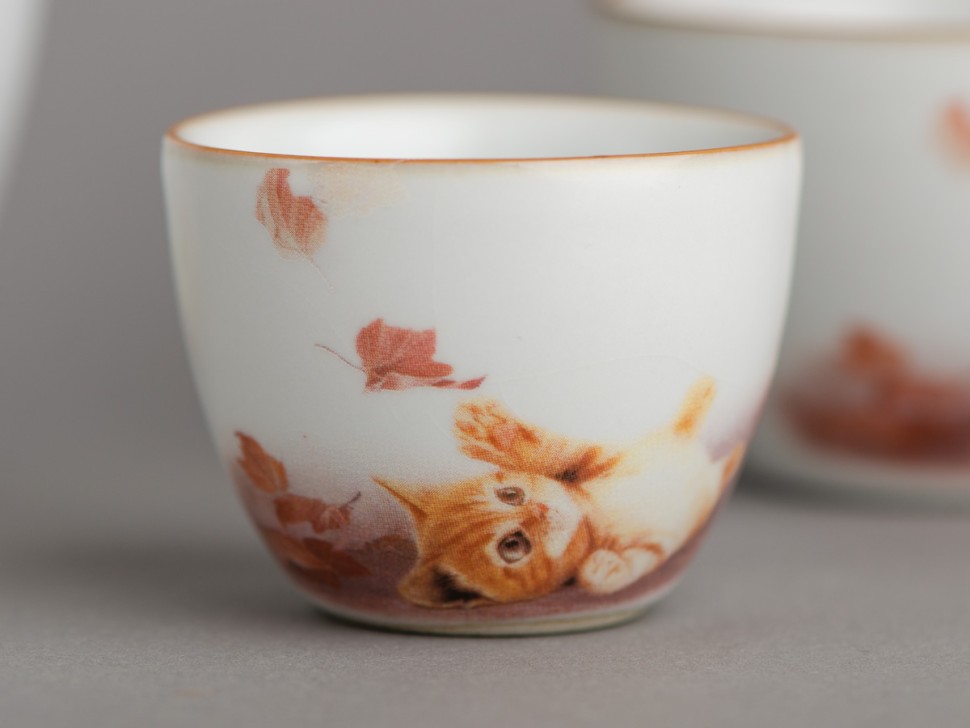 Набор посуды походный #149, керамика Жу Яо, 3 предмета.