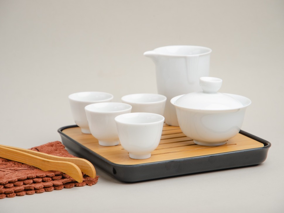 Набор посуды походный #160, фарфор, 9 предметов