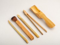 Инструменты для чайной церемонии #11, бамбук, 6 предметов