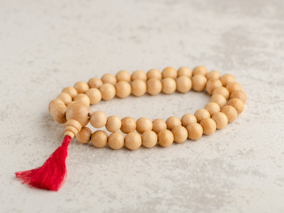 Четки #103, Ясень, 54 бусины 10мм