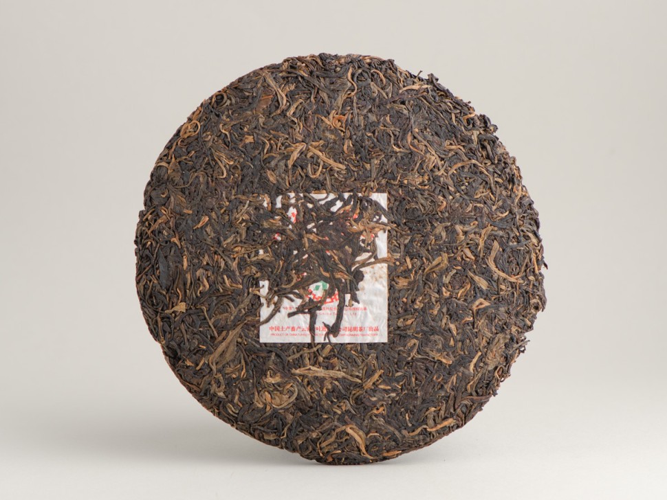 Шэн пуэр "Чжун Ча, Зелёная печать", 2007 г., 380г.