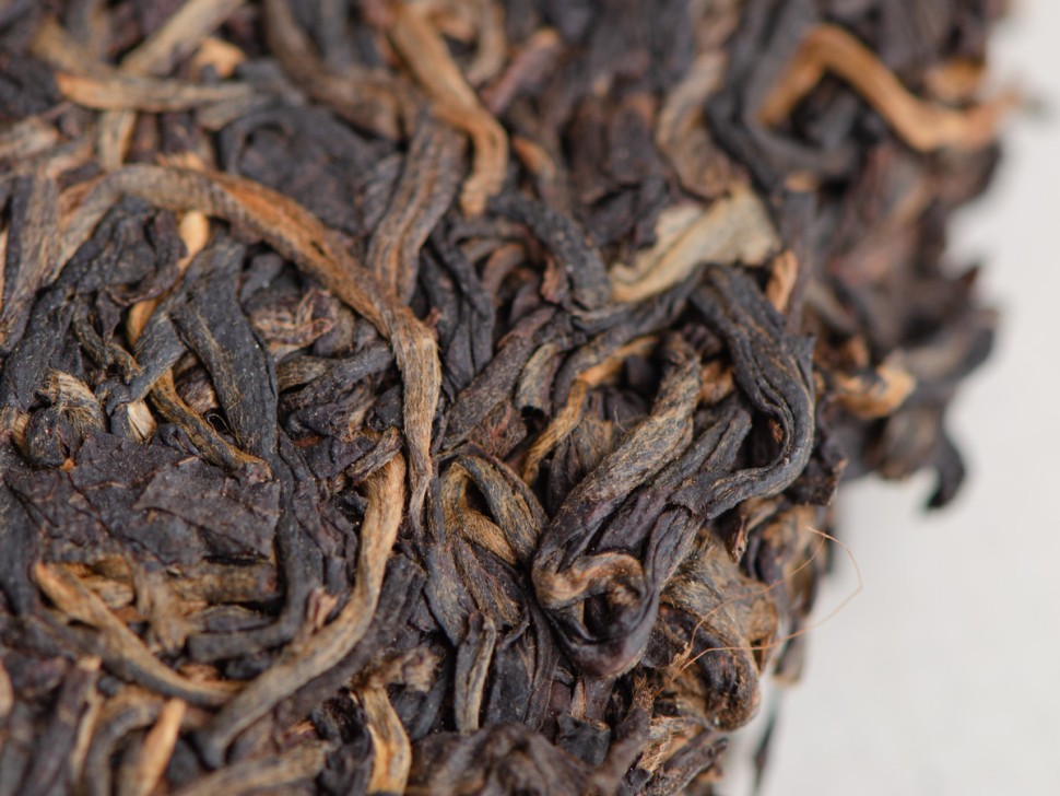 Шэн пуэр "Чжун Ча, Зелёная печать", 2007 г., 380г.