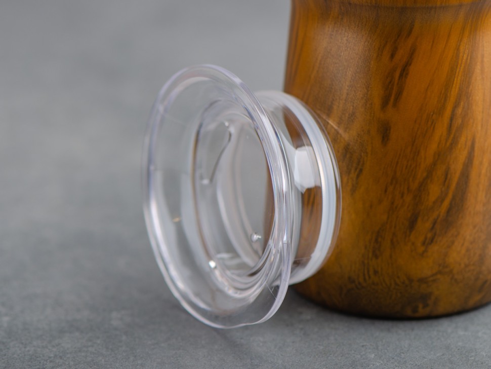 Матешница (калабас, калебас) #448, "Дерево" металлический с крышкой 250 мл.