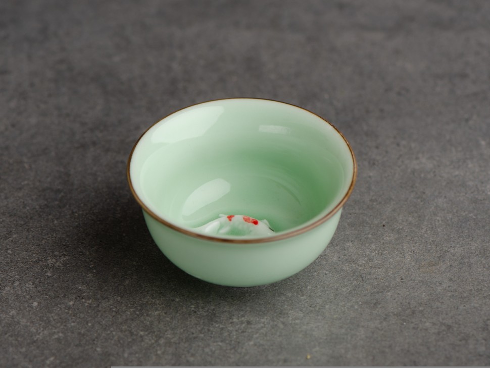 Пиала #1543 "С Рыбками", 45 мл., керамика