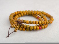 Четки #74, из дерева травяного цвета, 108 Бусин