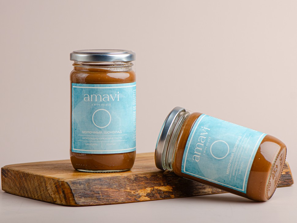 Паста ореховая "Молочный шоколад" Amavi 350 г.