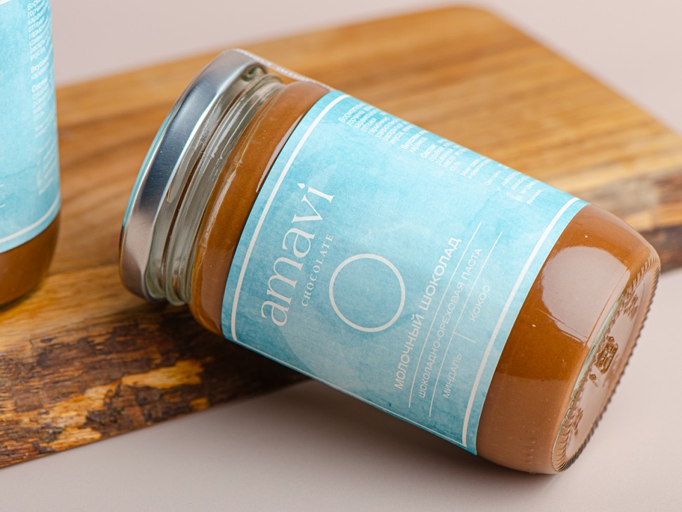 Паста ореховая "Молочный шоколад" Amavi 350 г.