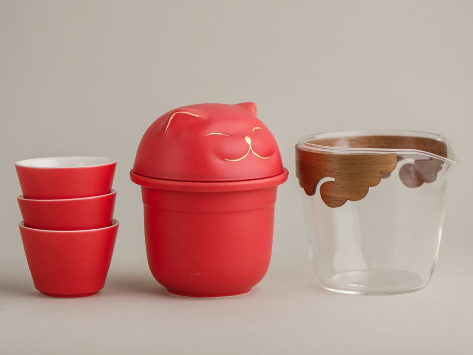 Набор посуды походный #165, керамика , 6 предметов.