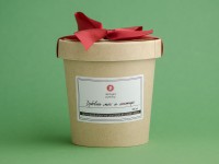 Ароматическая свеча с деревянным фитилем "Дубовый мох и янтарь" 200 мл.