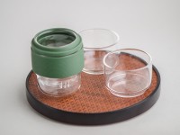 Набор посуды походный #174, стекло, 3 предмета.