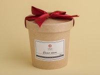 Ароматическая свеча с деревянным фитилем "Белая омела" 200 мл. Ароматическая свеча с деревянным фитилем "Белая омела" 200 мл.